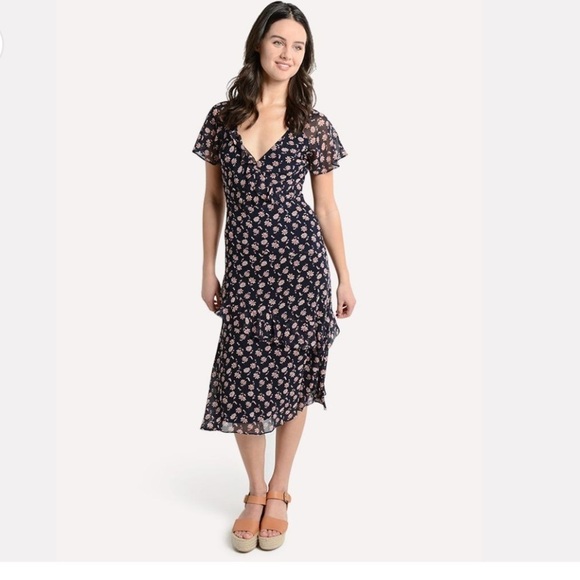Joie Orita B 100% silk dress (midnight) size 2 NWT